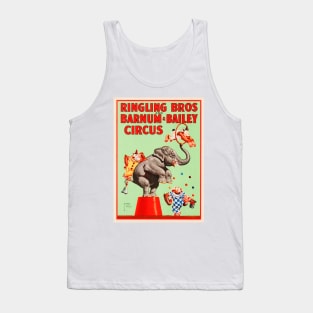 Ringling Bros Barnum & Bailey CIRCUS ACROBATIC WILD ANIMALS Show Lithograph Poster Tank Top